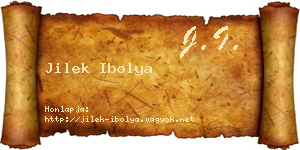 Jilek Ibolya névjegykártya
